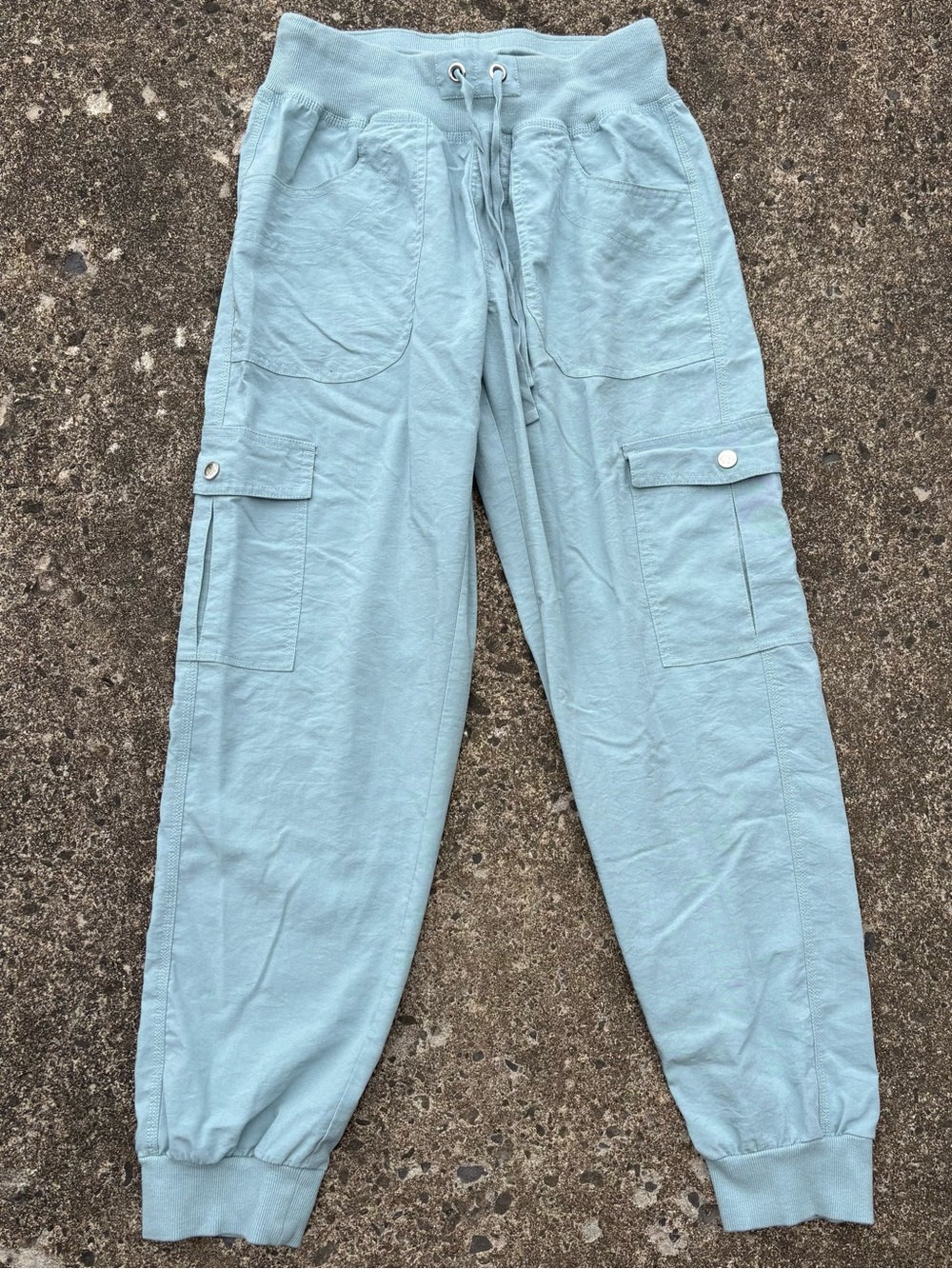 Light Blue Cargo Jogger Pants